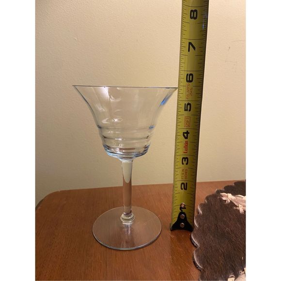 11 Blue tiered vintage cocktail glasses set of 11 A26 - Picture 2 of 2